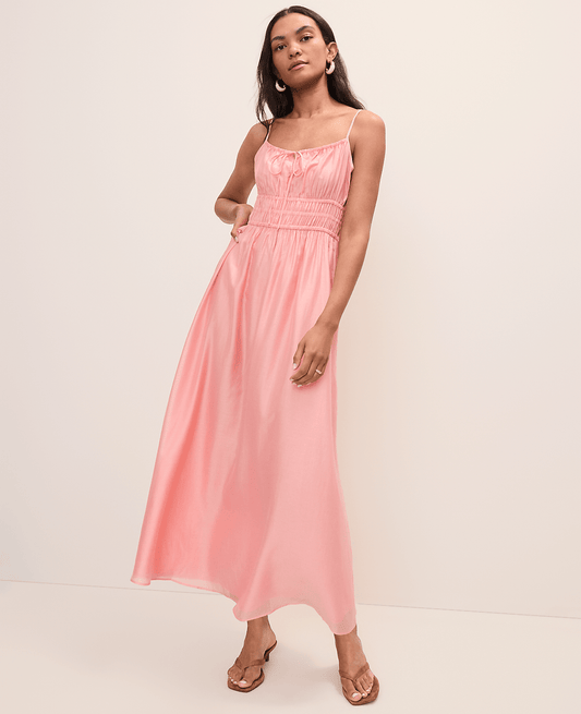 Weekend Gathered Maxi Dress | Ann Taylor