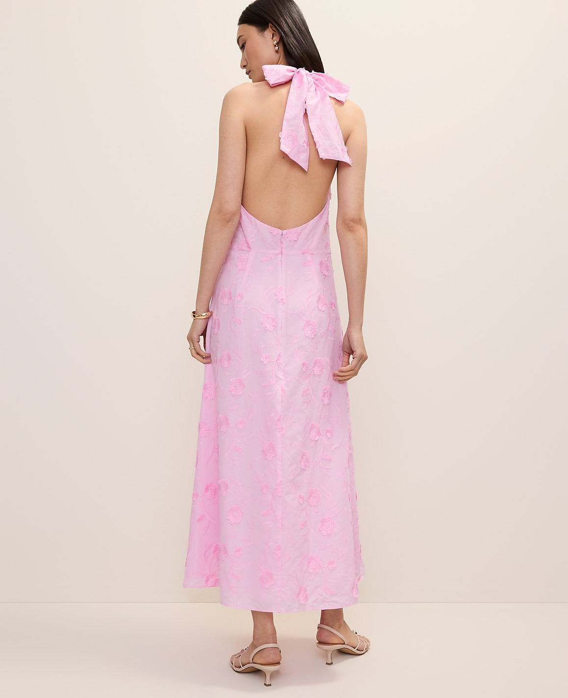 Halter Floral Maxi Dress | Ann Taylor