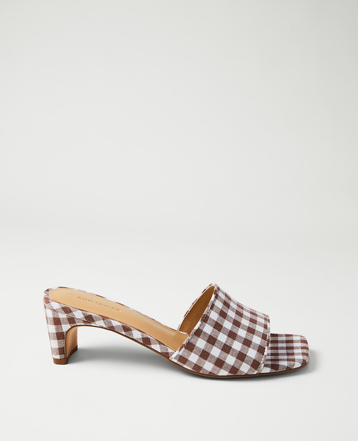 Gingham Heel Mule | Ann Taylor