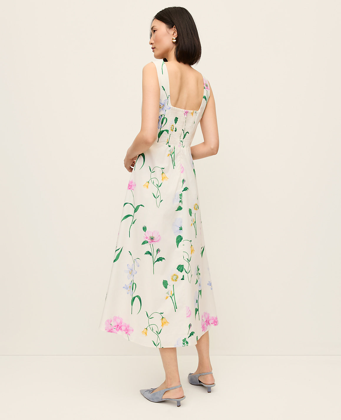 Floral Flare Midi Dress | Ann Taylor
