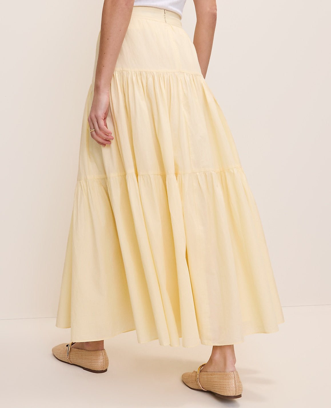 Weekend Tiered Full Skirt | Ann Taylor