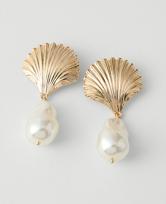 Pearl Shell Drop Earrings | Ann Taylor