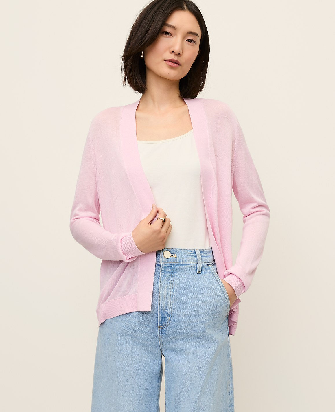 Lightweight Open Cardigan | Ann Taylor