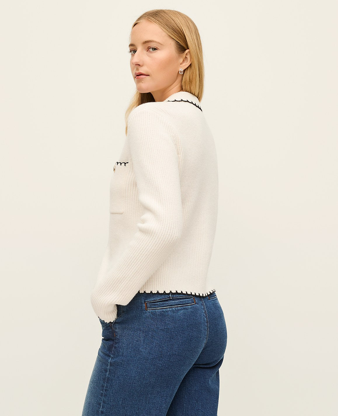 Ribbed Sweater Jacket | Ann Taylor