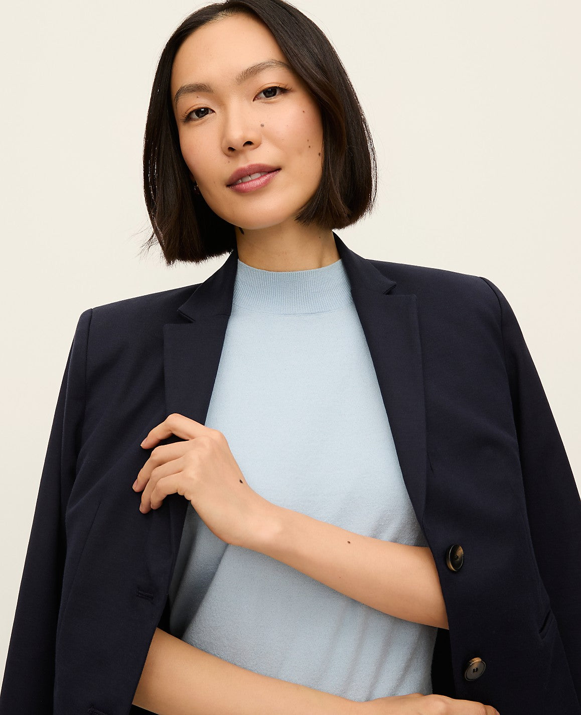 Mock Neck Sweater Tee | Ann Taylor