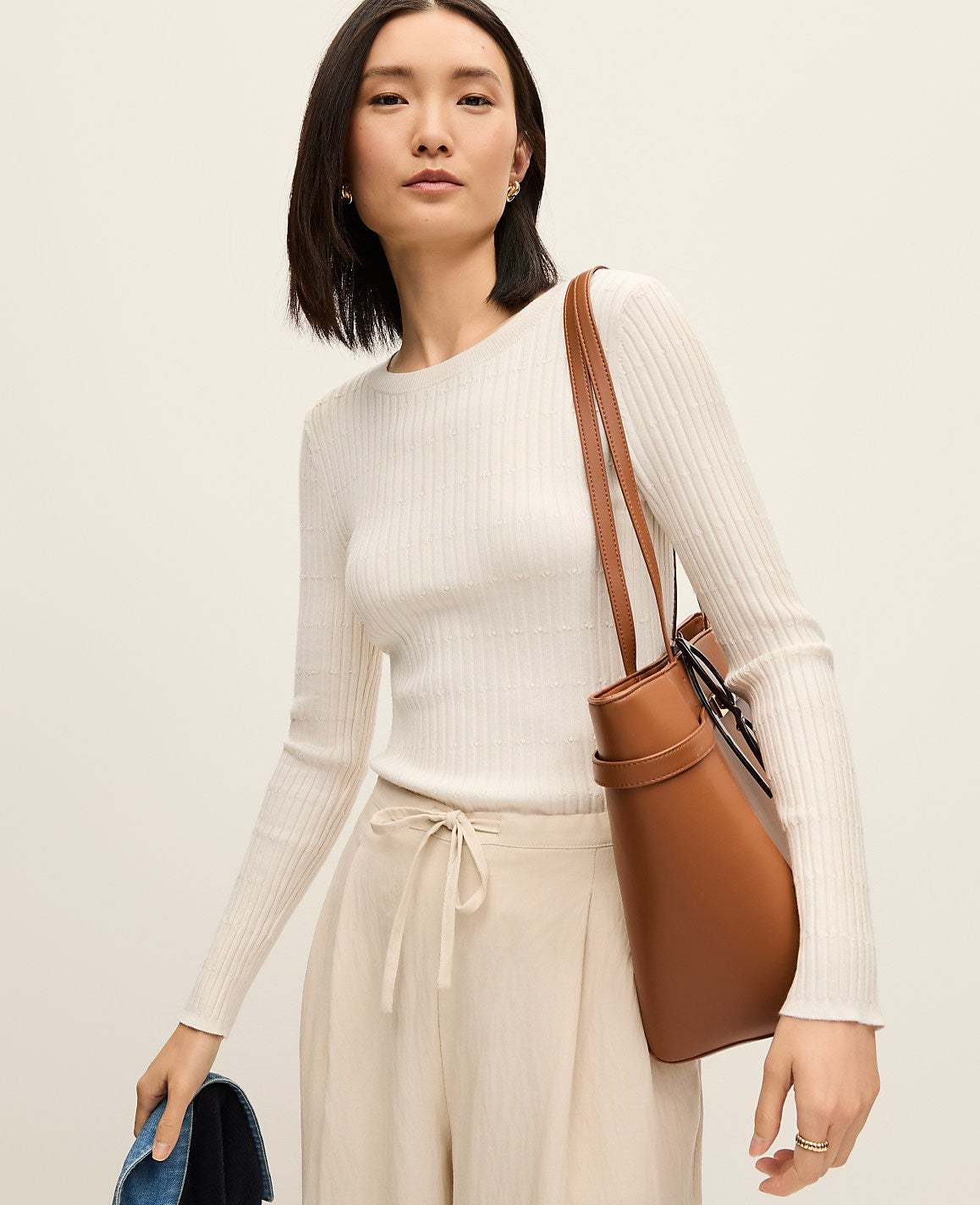 Weekend Textured Stitch Sweater | Ann Taylor