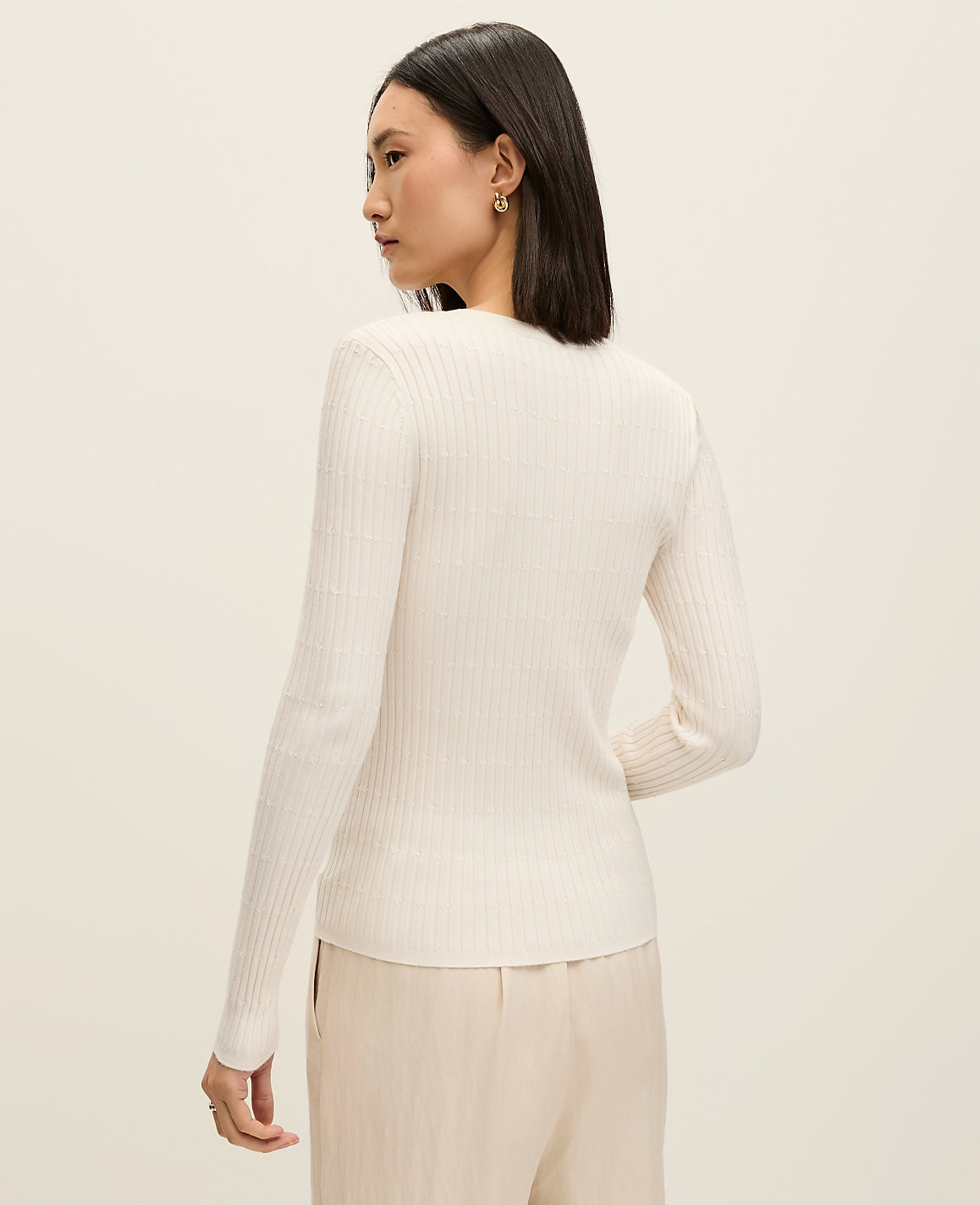 Weekend Textured Stitch Sweater | Ann Taylor