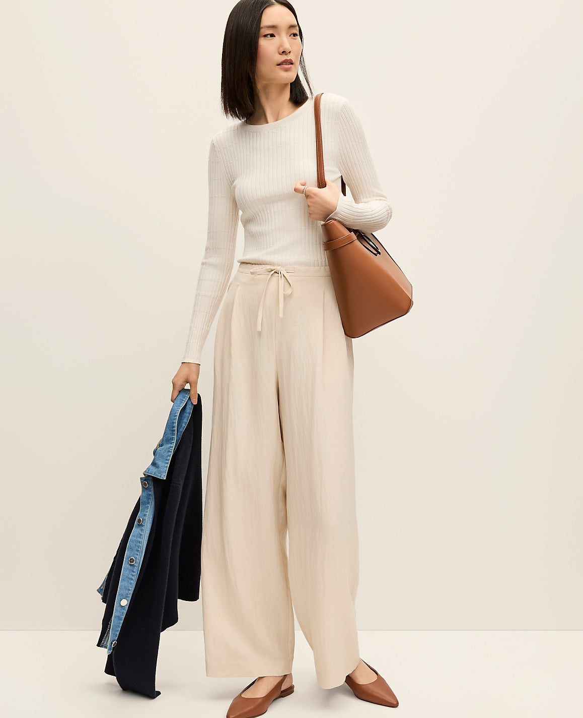 Weekend Textured Stitch Sweater | Ann Taylor