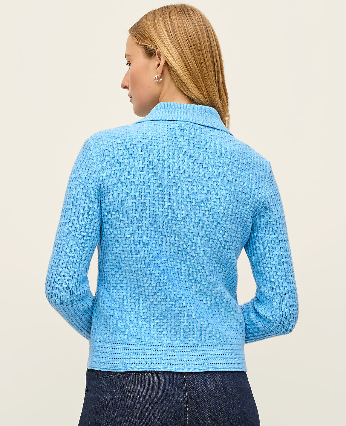 Textured Stitch Sweater Jacket | Ann Taylor