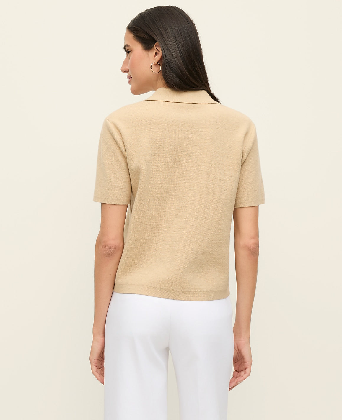 Collared Short Sleeve Cardigan | Ann Taylor