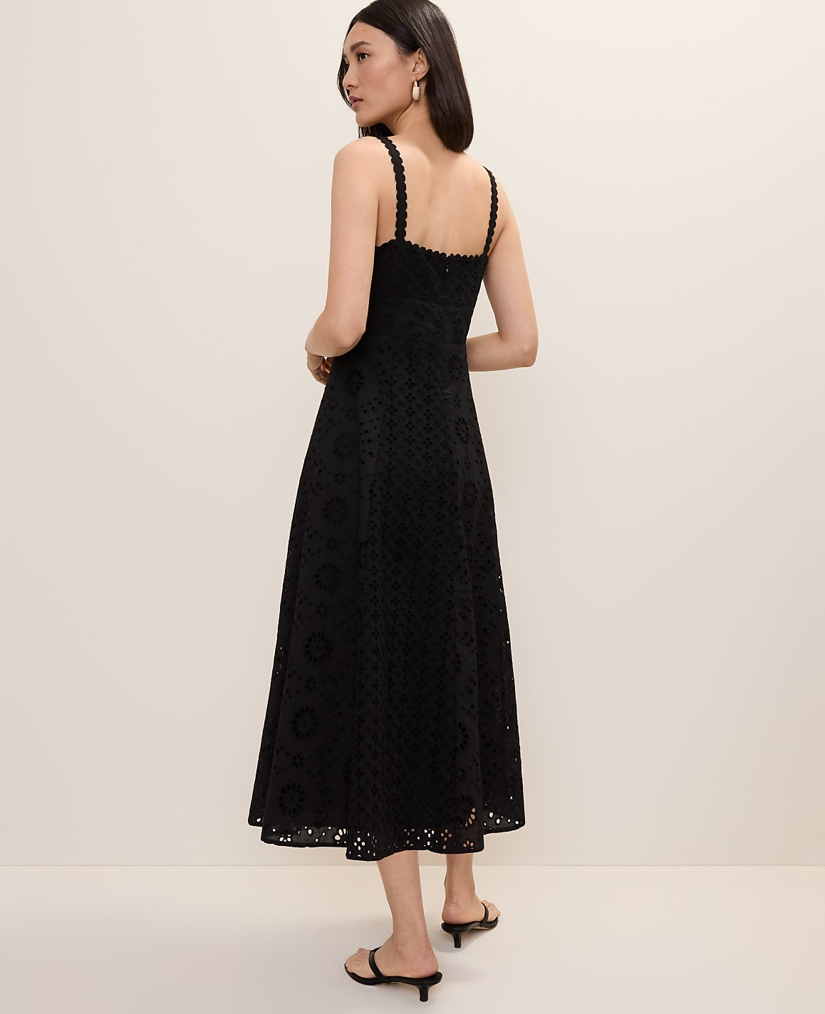 Studio Eyelet Midi Dress | Ann Taylor