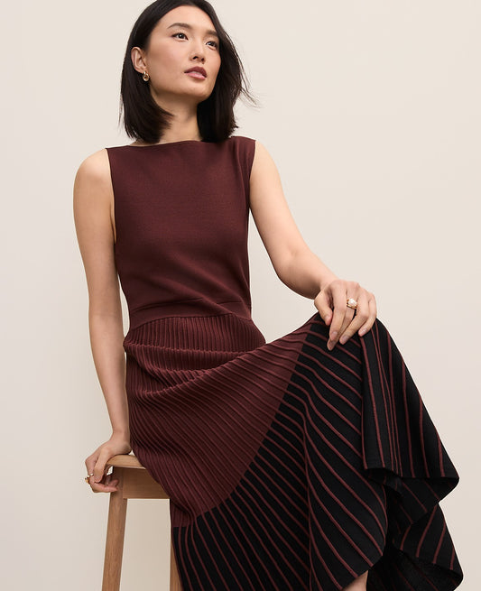 Colorblock Midi Sweater Dress | Ann Taylor