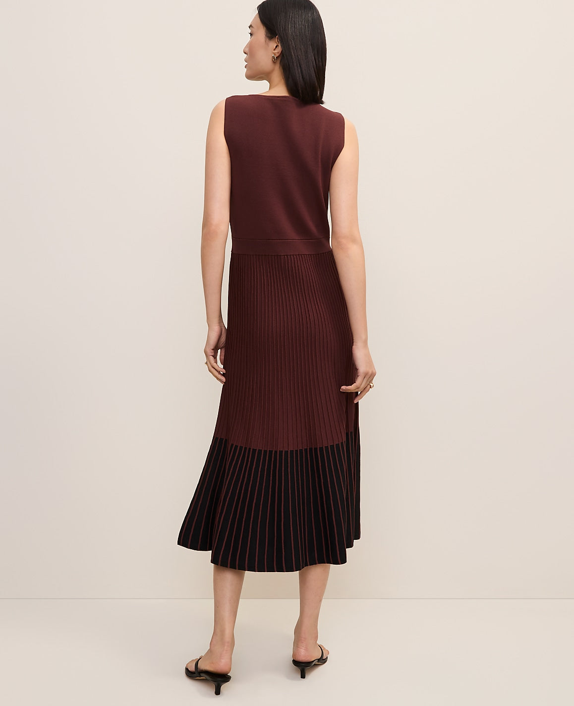 Colorblock Midi Sweater Dress | Ann Taylor