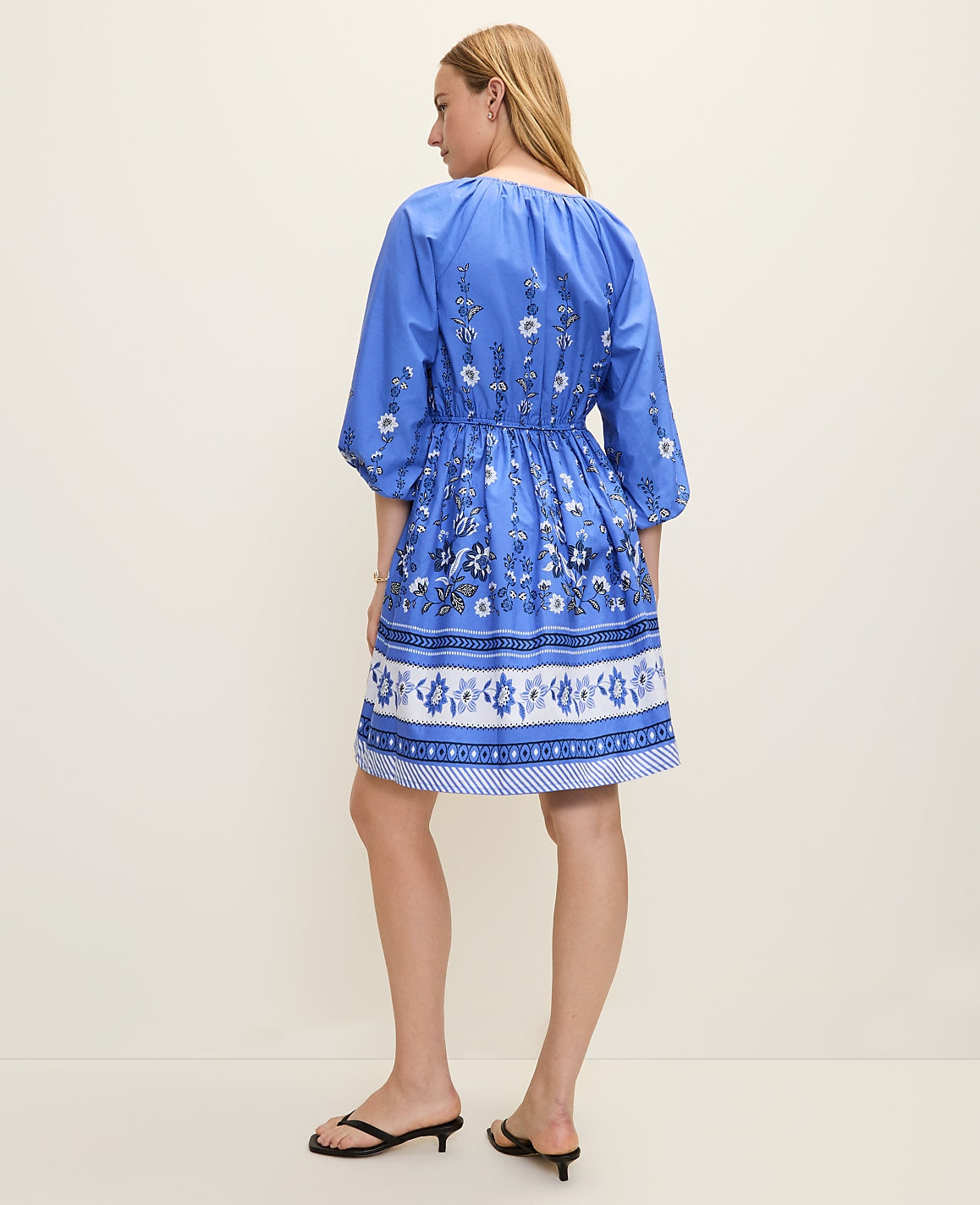 Weekend Floral Shirred Dress | Ann Taylor