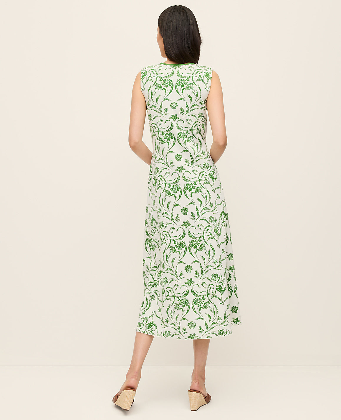 Floral Jacquard Sweater Dress | Ann Taylor