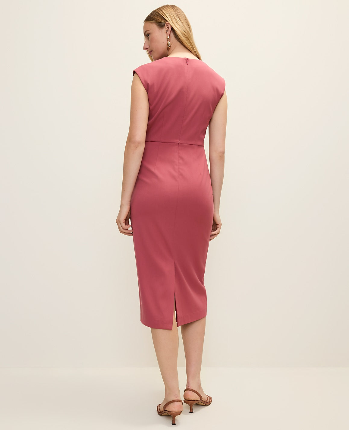 Split Neck Sheath Dress | Ann Taylor
