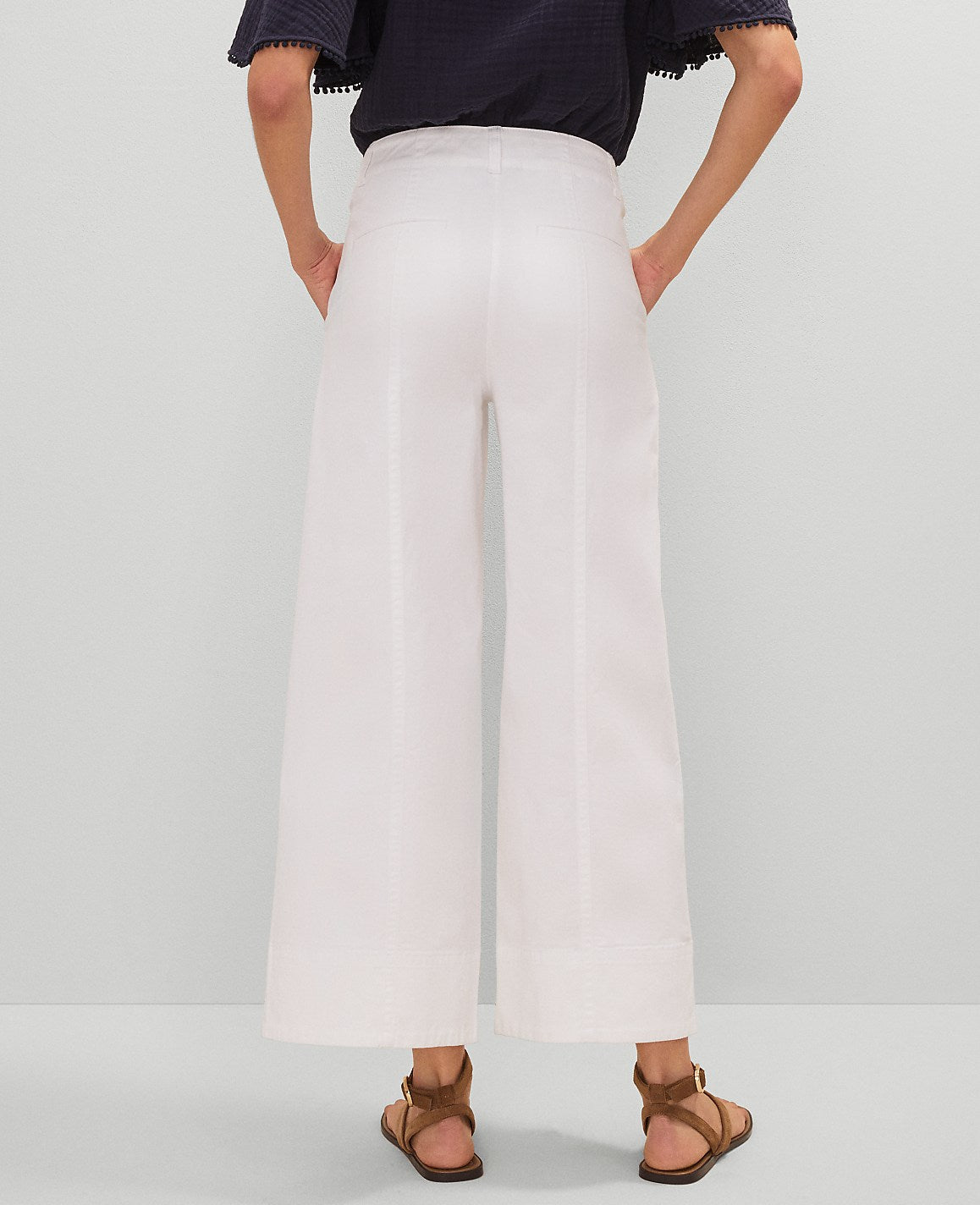 Weekend Wide-Leg Ankle Pant | Ann Taylor