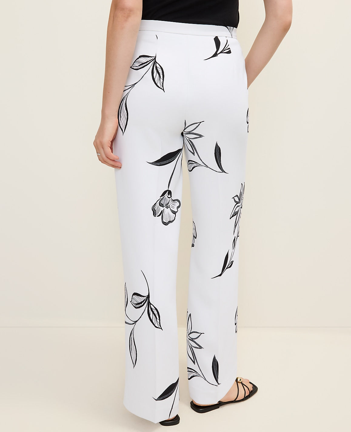 The Wide-Leg Pant in Floral Print | Ann Taylor