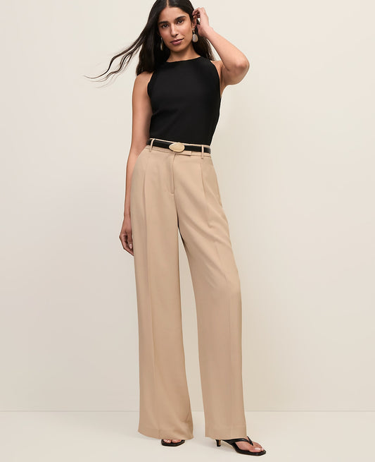 The Pleated Straight Pant | Ann Taylor