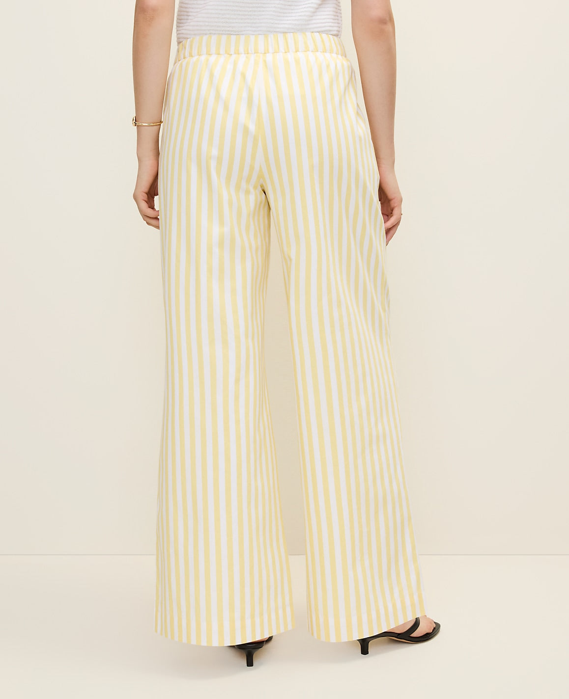 Weekend Striped Easy Palazzo Pant | Ann Taylor