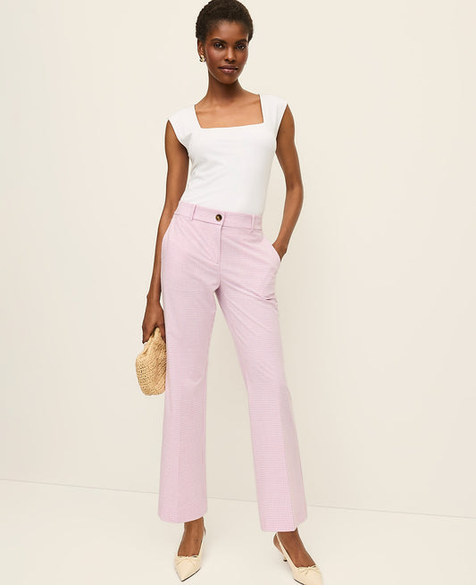 The Jayne Crop Trouser In Gingham | Ann Taylor