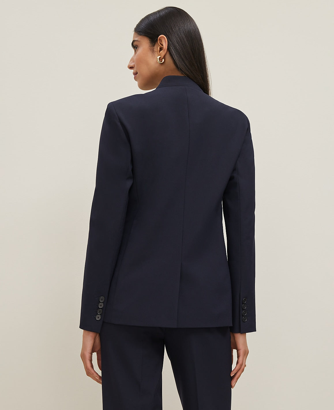 The Collarless Blazer in Seasonless Stretch | Ann Taylor