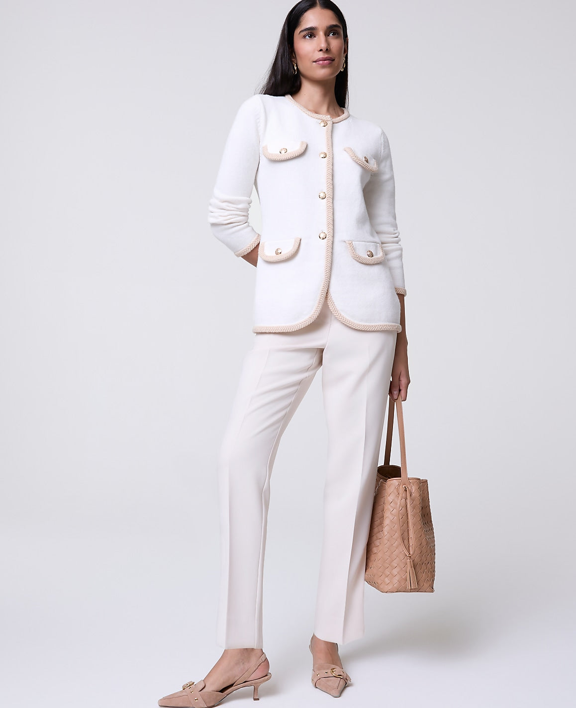 The Relaxed Ankle Pant in Fluid Crepe | Ann Taylor