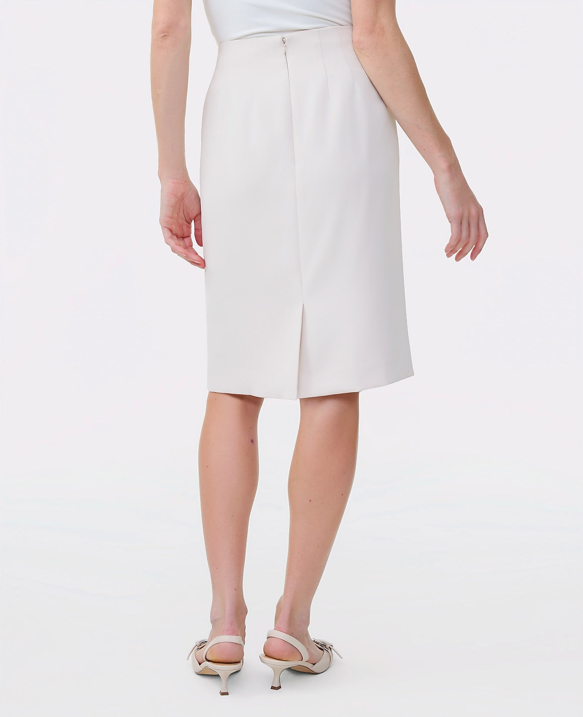 The Pocket Midi Skirt in Fluid Crepe | Ann Taylor