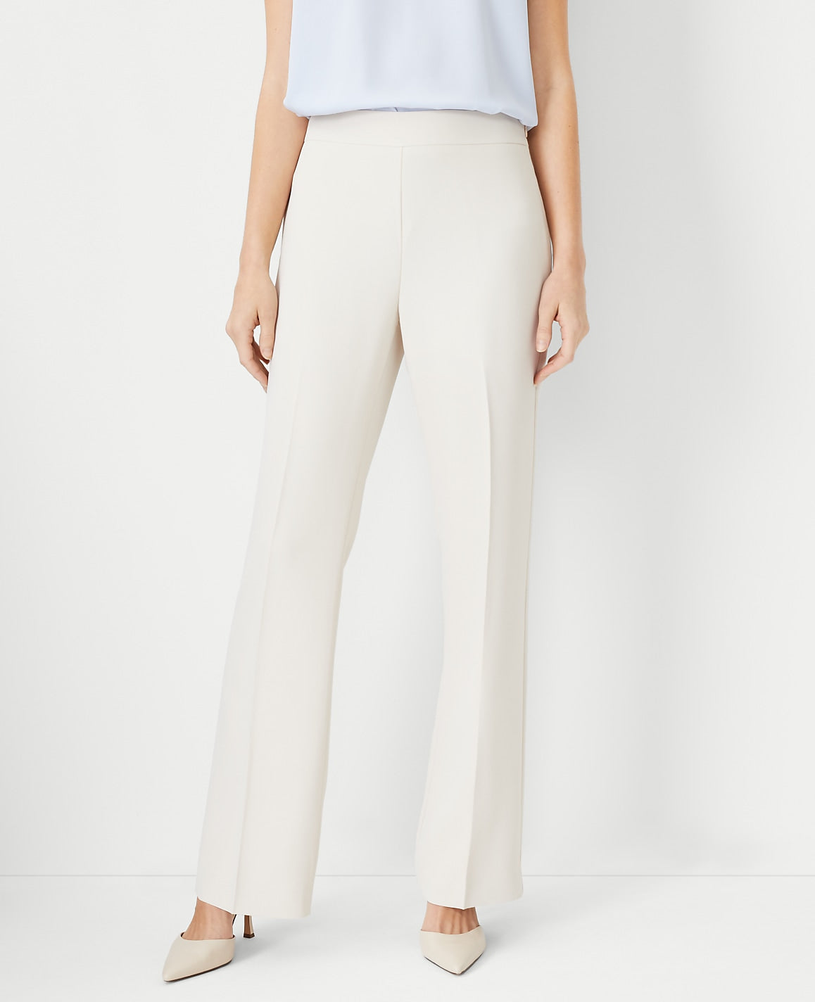 The Side Zip Trouser in Fluid Crepe | Ann Taylor