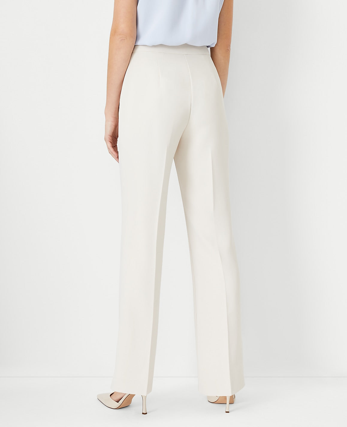 The Side Zip Trouser in Fluid Crepe | Ann Taylor