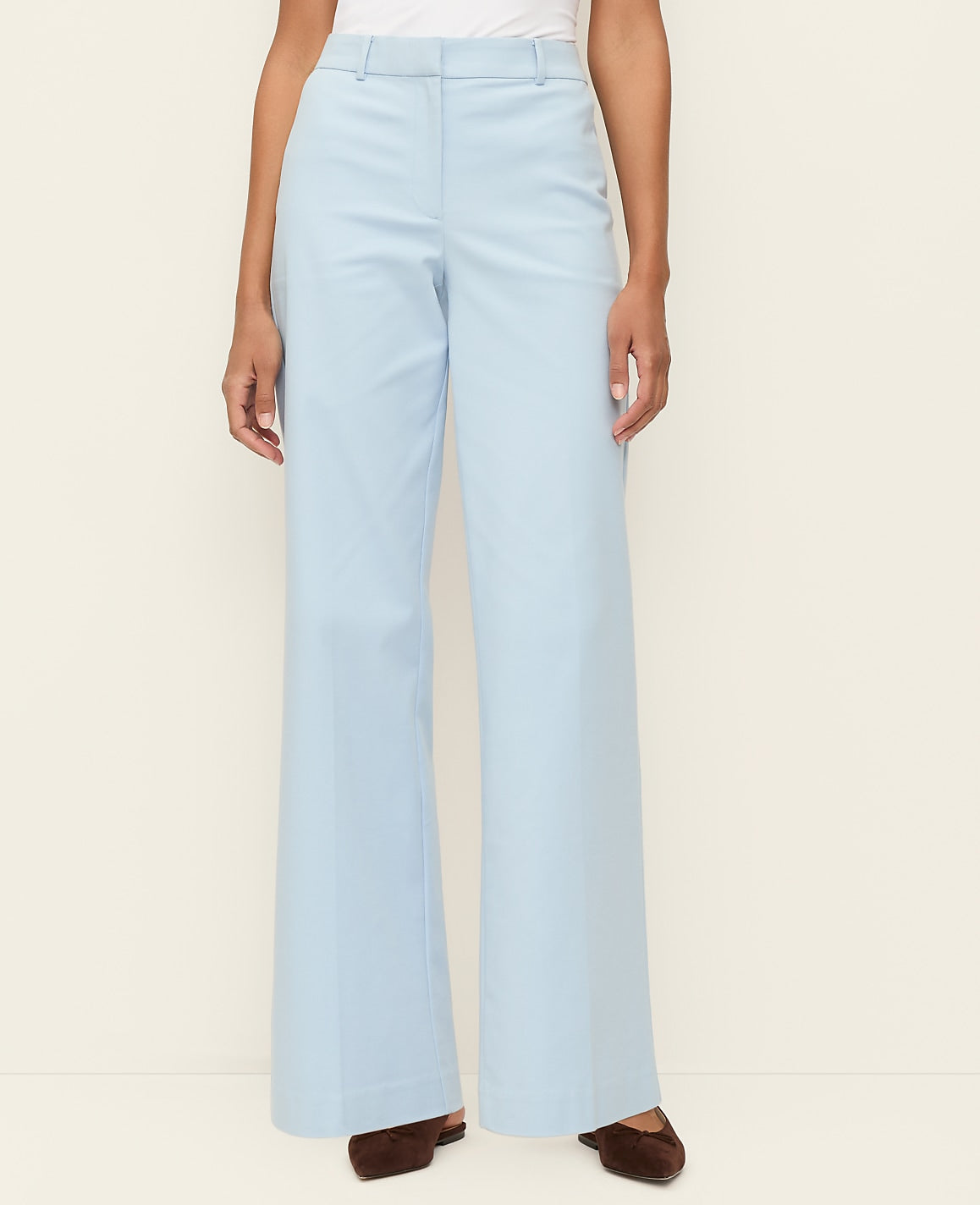 The Wide-Leg Pant in Doubleweave | Ann Taylor