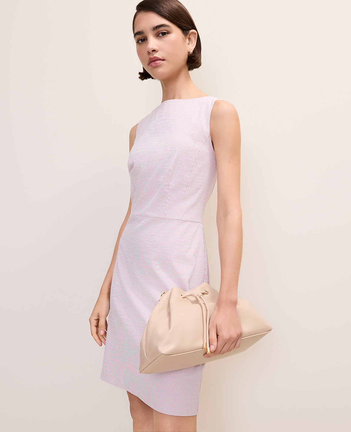 The Boatneck Dress in Seersucker | Ann Taylor