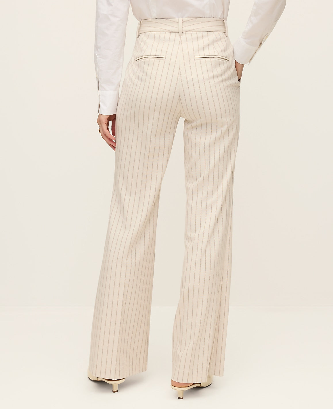 The Flare Trouser in Pinstripe | Ann Taylor