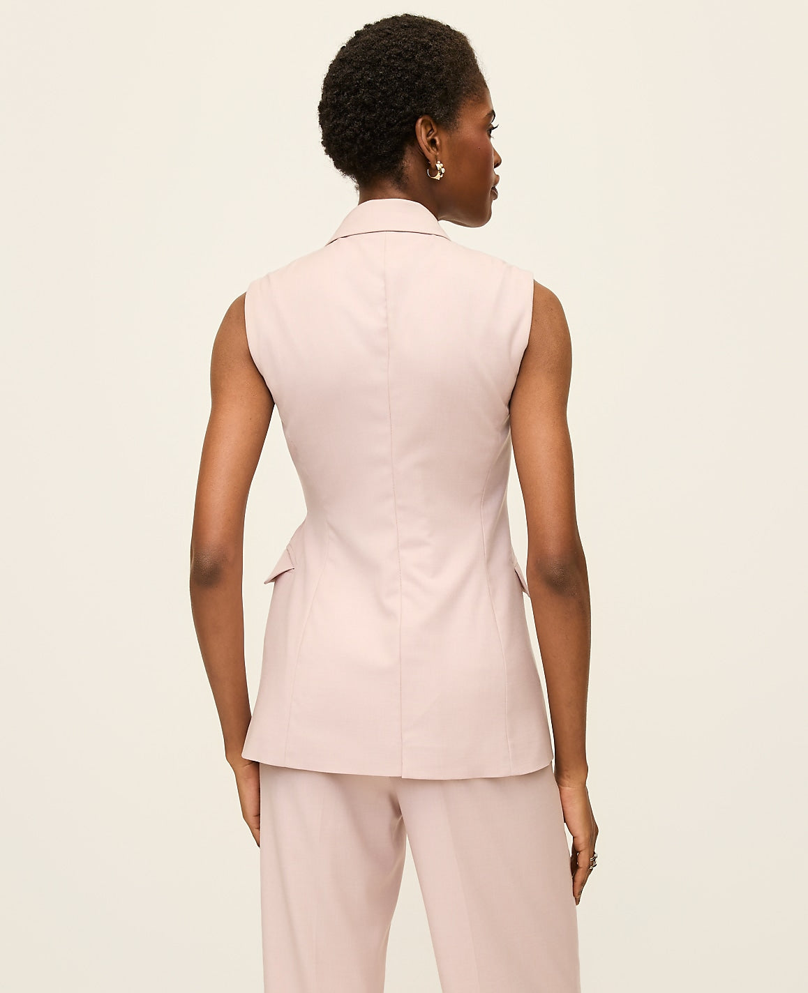 The Fitted Wrap Vest | Ann Taylor