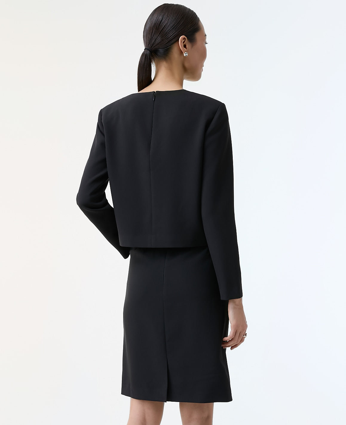 The Crew Neck Top in Fluid Crepe | Ann Taylor