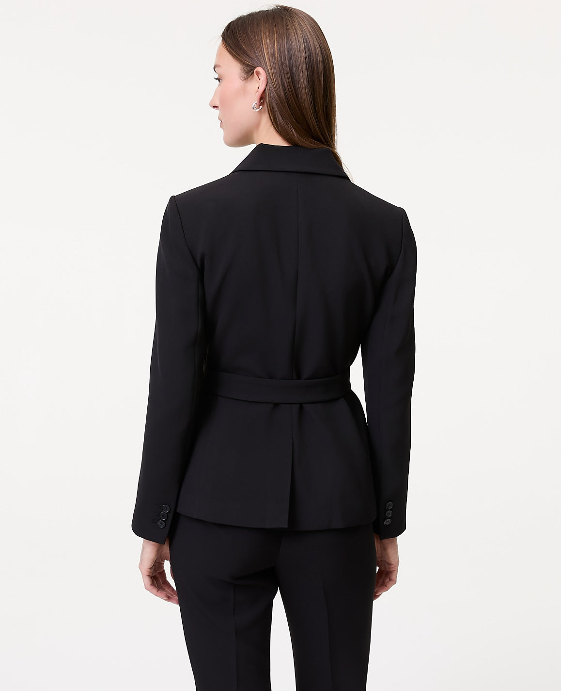 The Belted Blazer in Fluid Crepe | Ann Taylor
