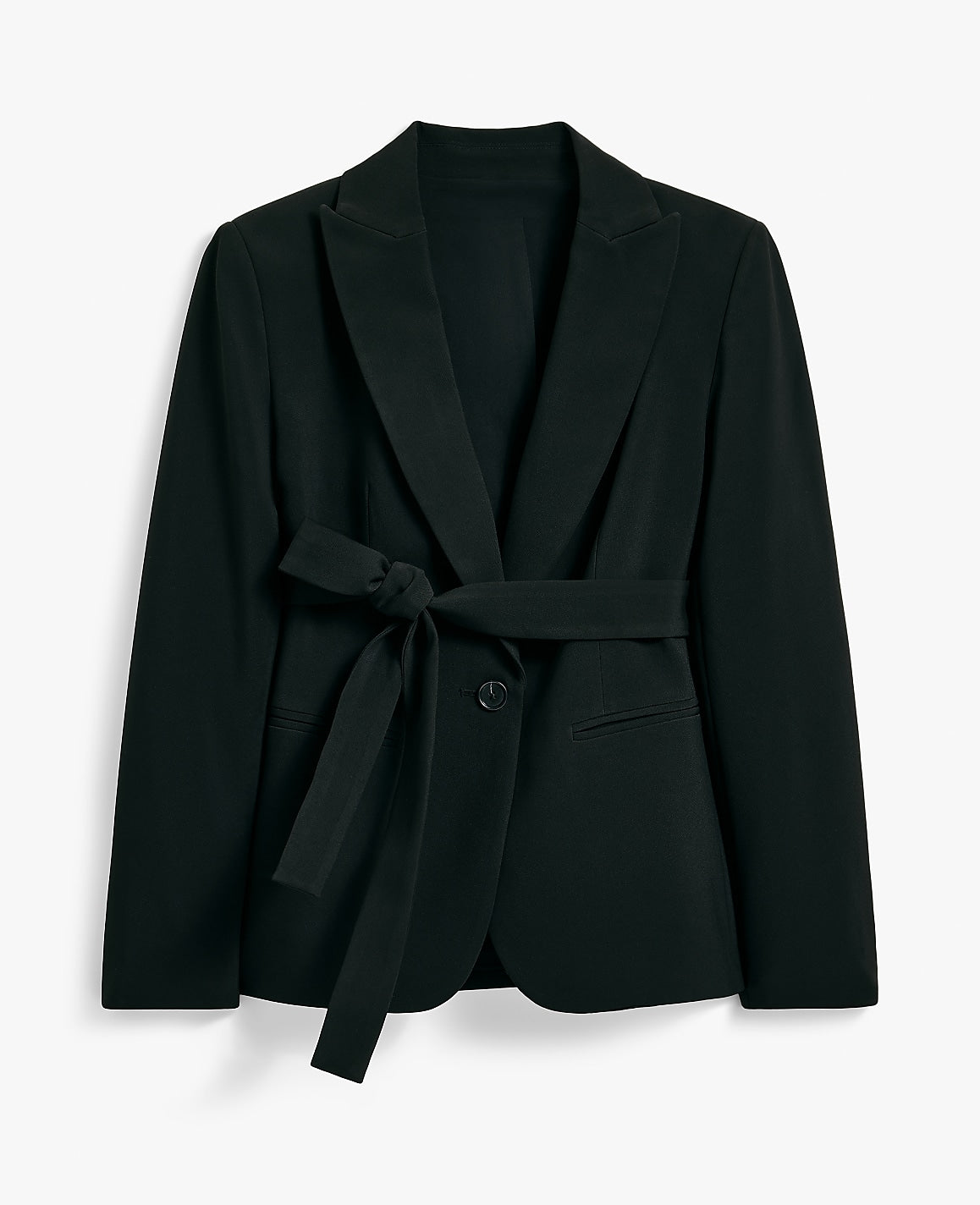 The Belted Blazer in Fluid Crepe | Ann Taylor