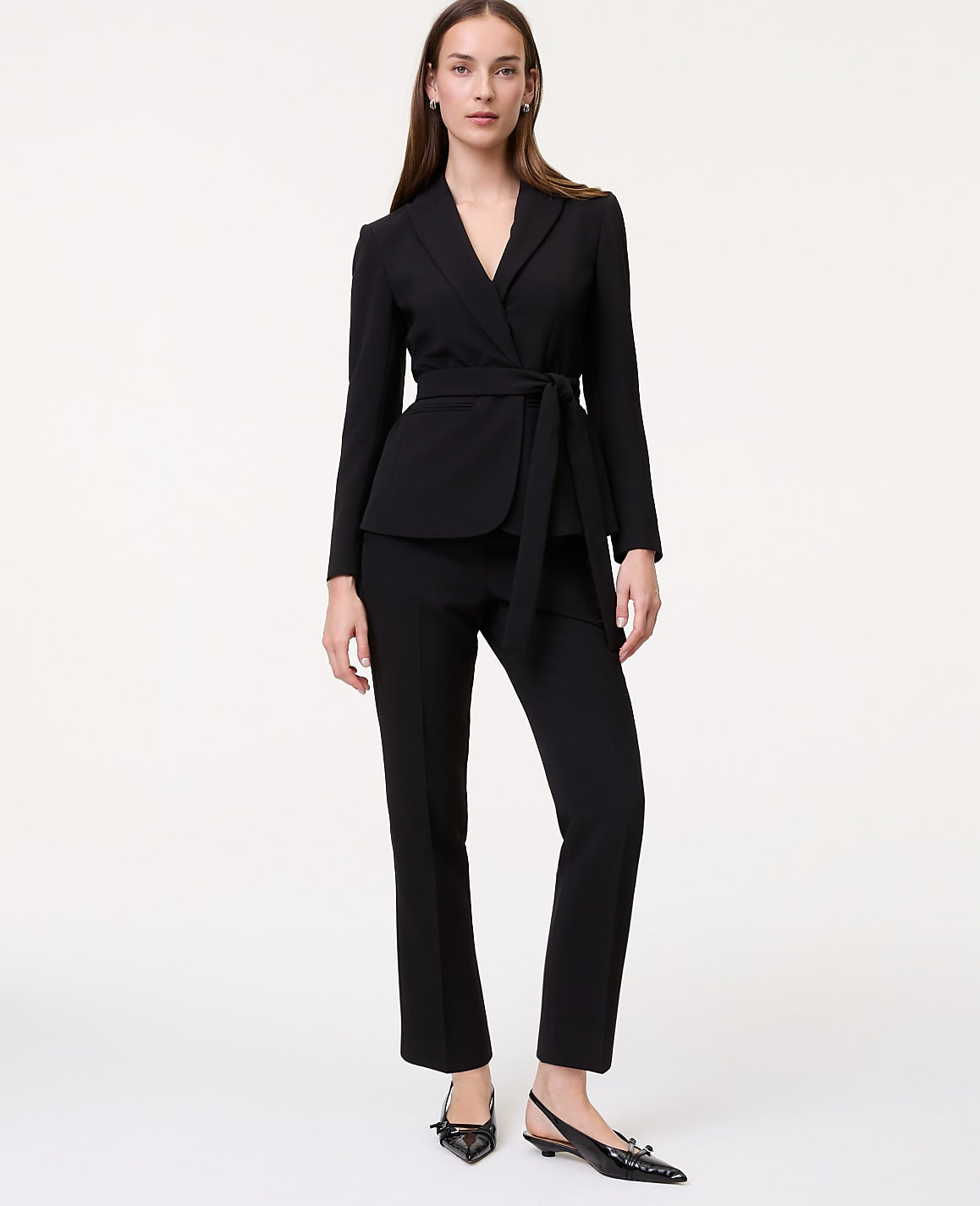 The Relaxed Ankle Pant in Fluid Crepe | Ann Taylor