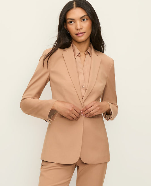 The Fitted Long Blazer | Ann Taylor