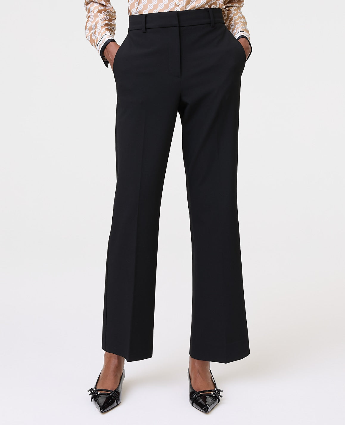 The Flare Ankle Pant in Seasonless Stretch | Ann Taylor
