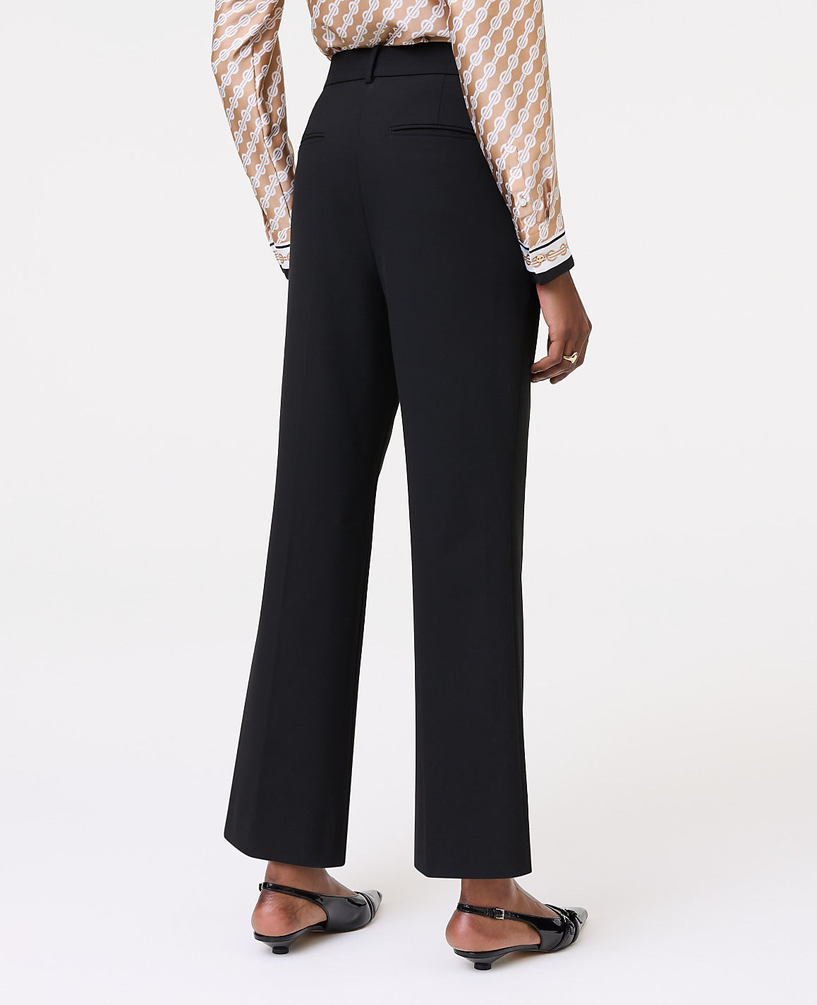 The Flare Ankle Pant in Seasonless Stretch | Ann Taylor
