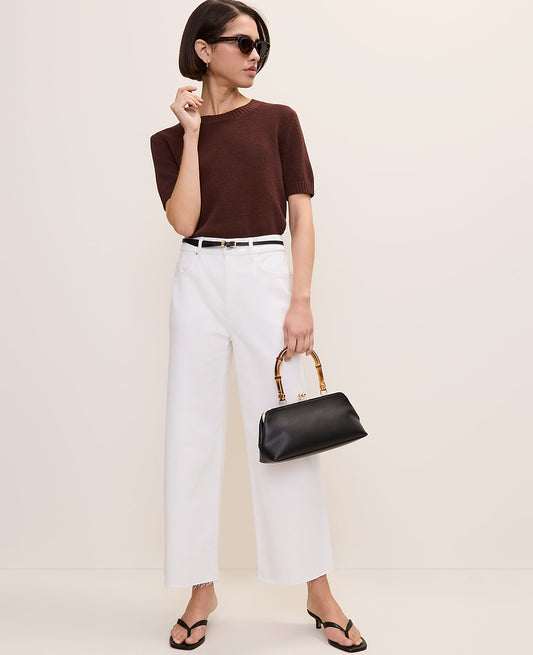 The Wide-Leg Crop Jean | Ann Taylor