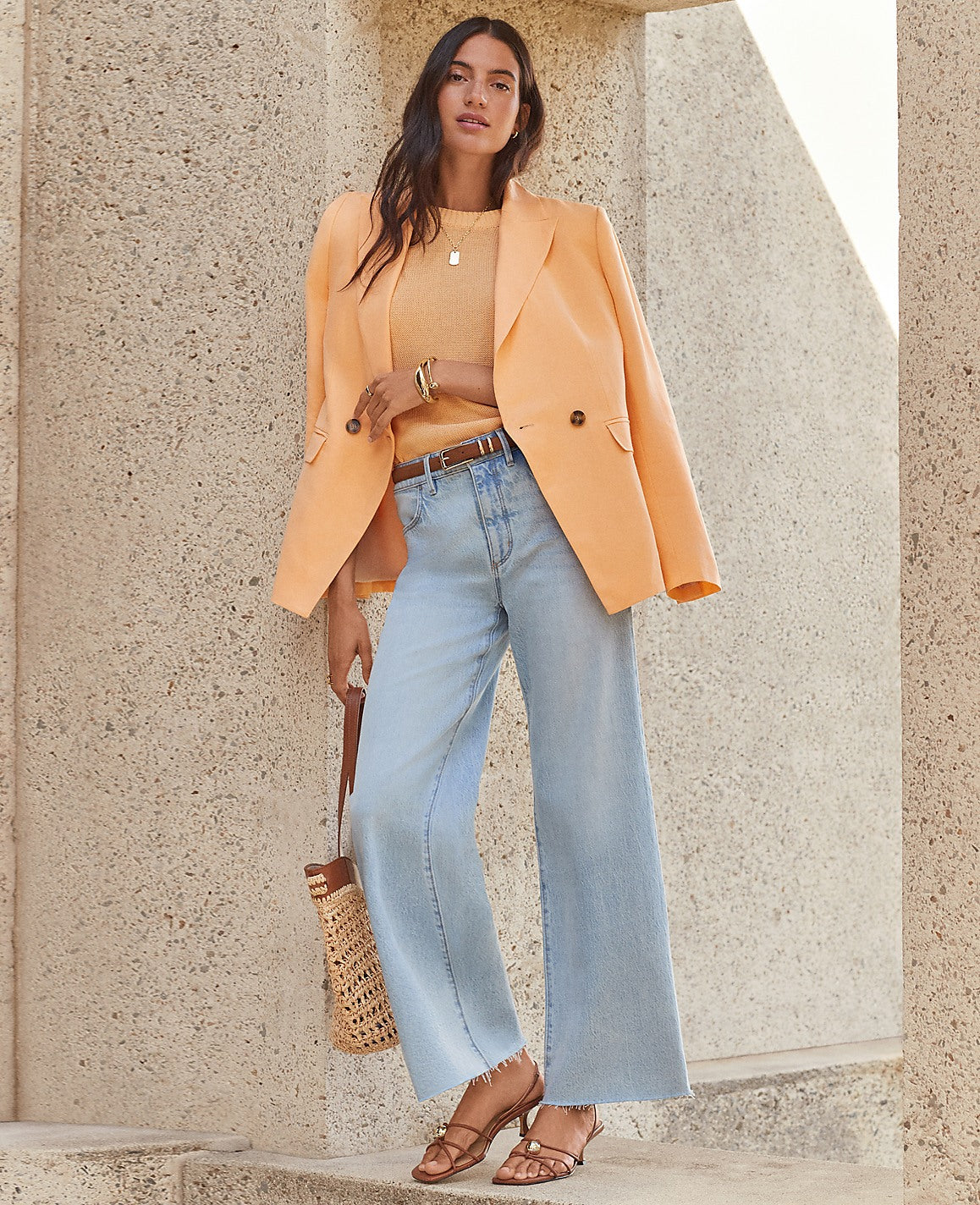 The Wide-Leg Crop Jean | Ann Taylor