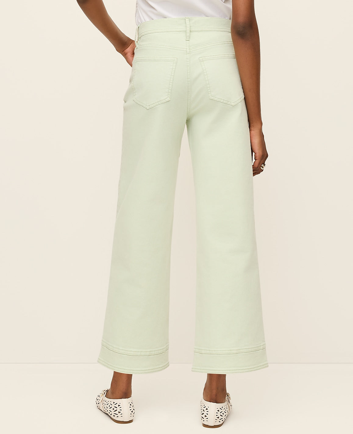 The Wide-Leg Crop Jean | Ann Taylor