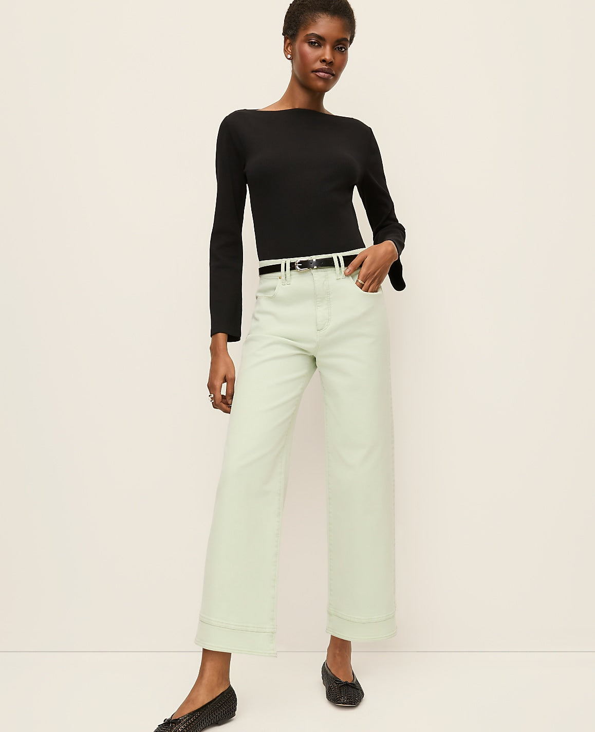 The Wide-Leg Crop Jean | Ann Taylor