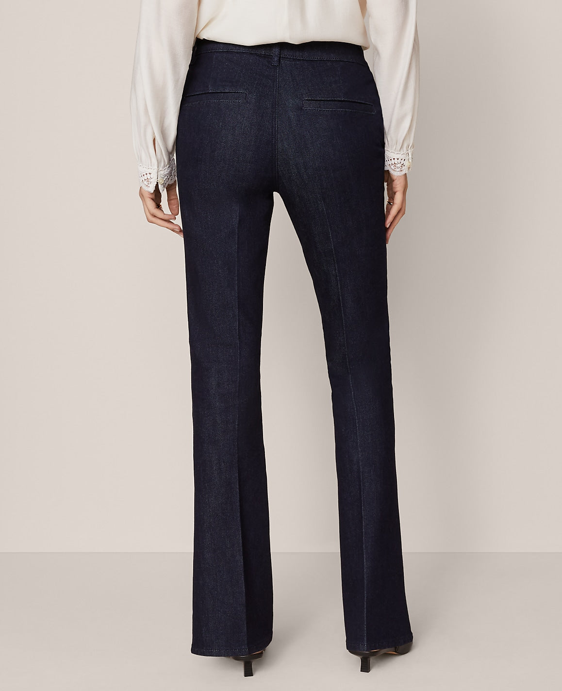 Mid Rise Boot Jean in Rinse Wash - Curvy Fit | Ann Taylor