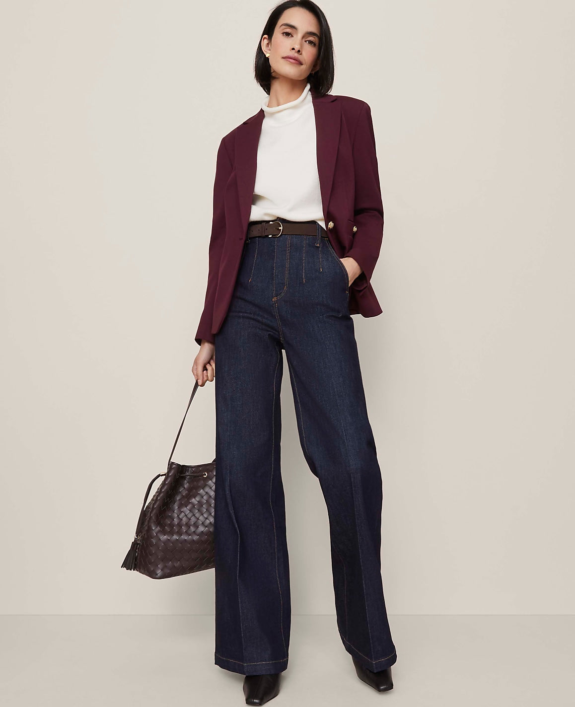The Darted Waist Trouser Jean | Ann Taylor