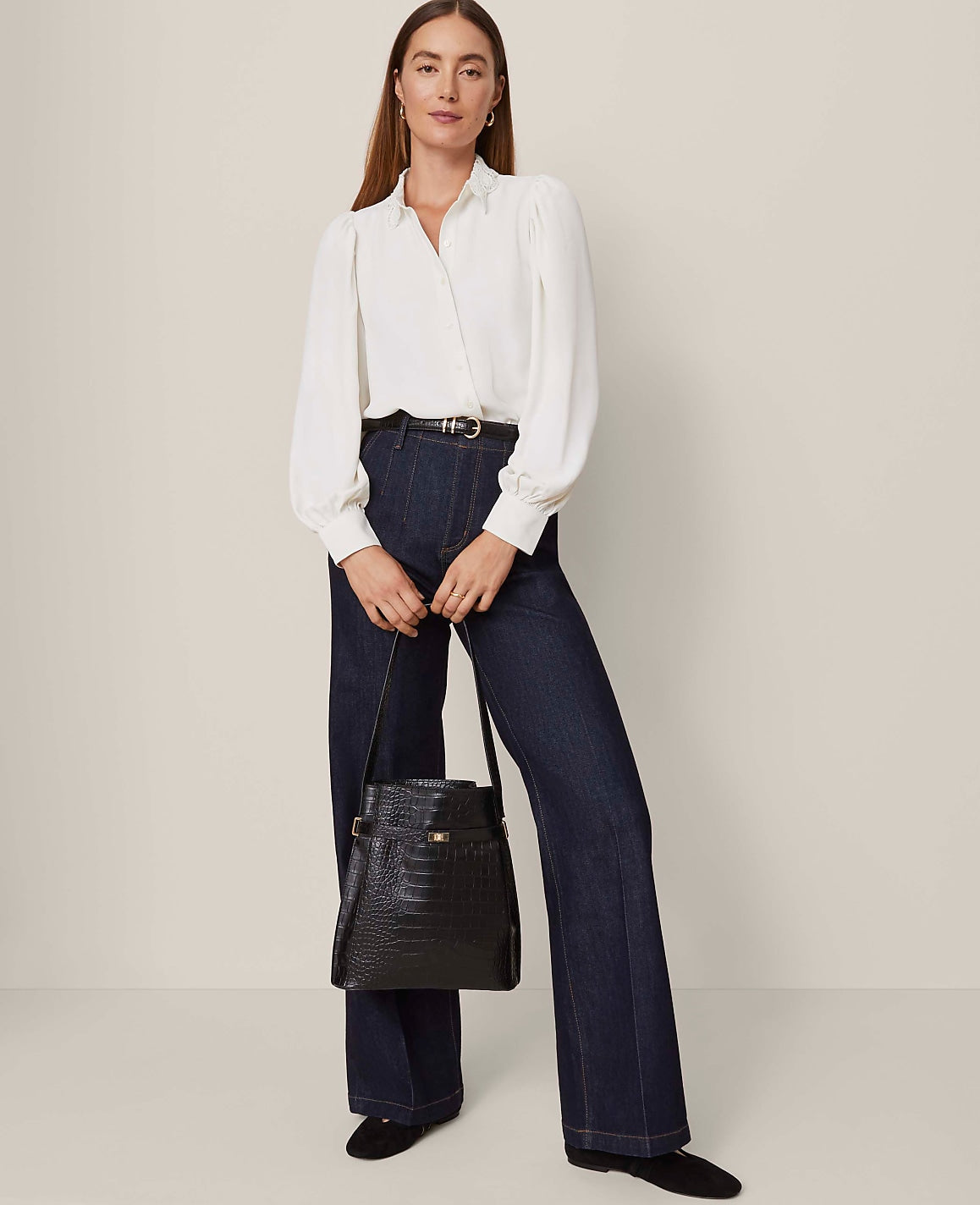 The Darted Waist Trouser Jean | Ann Taylor