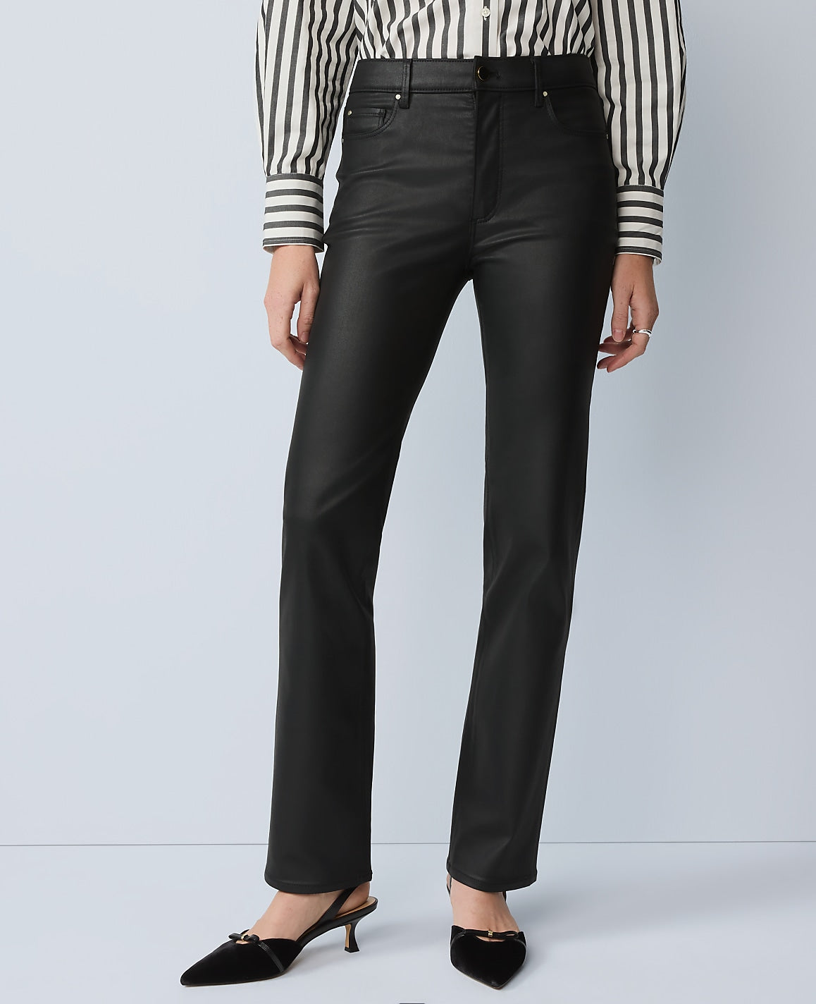 The Coated Perfect Straight Jean | Ann Taylor