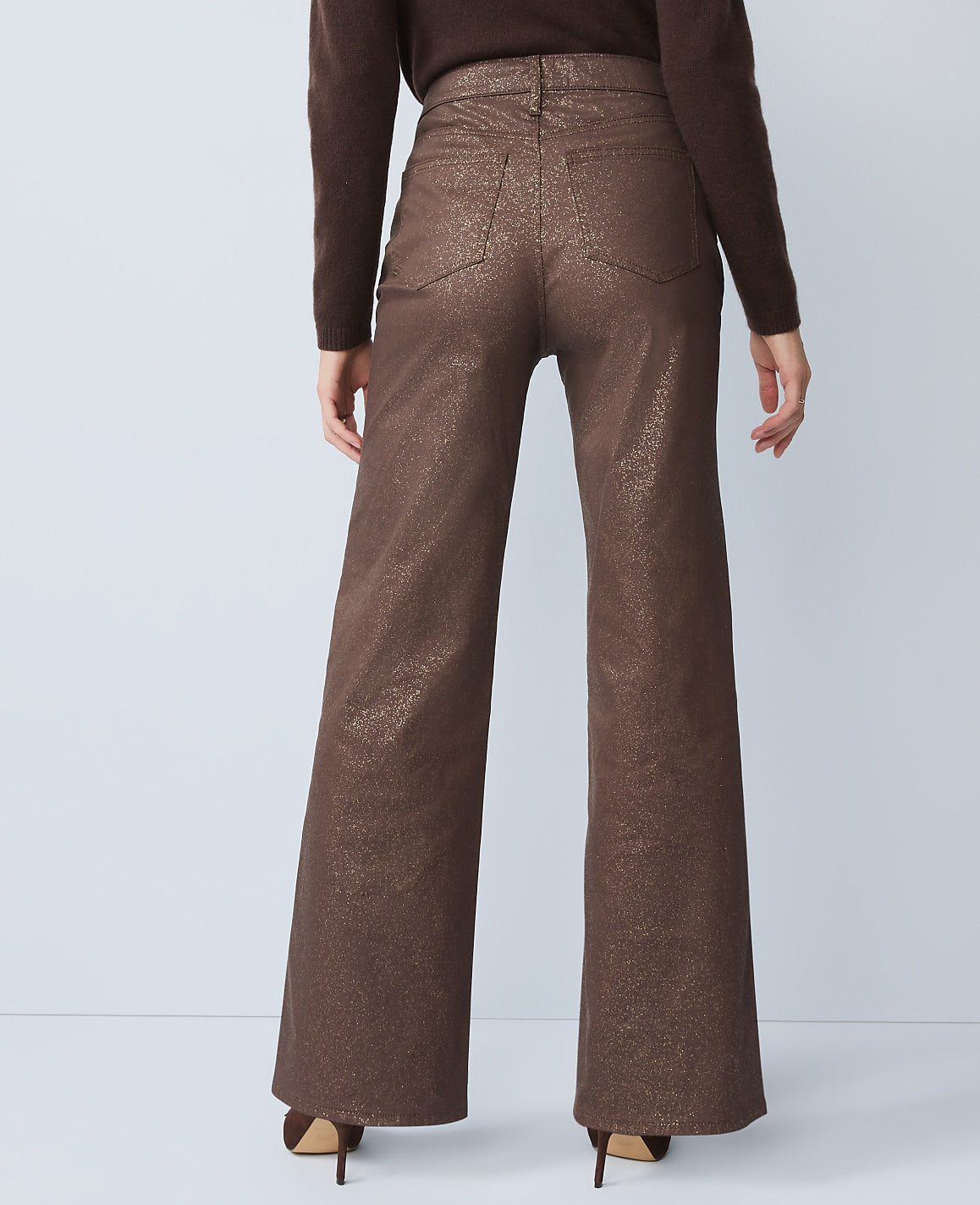 The Shimmer Wide-Leg Jean | Ann Taylor